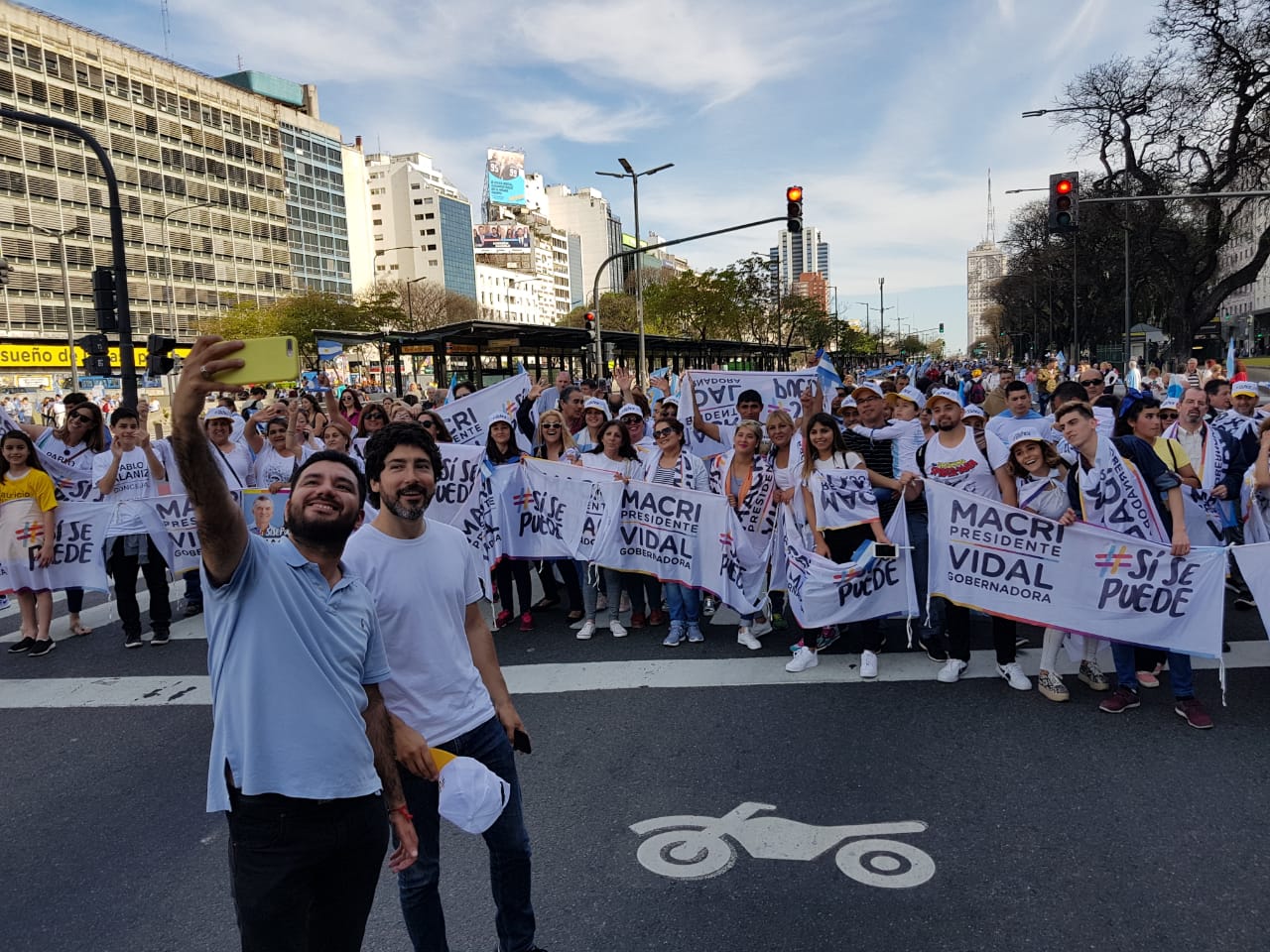 Pablo Alaniz en Av 9 de Julio